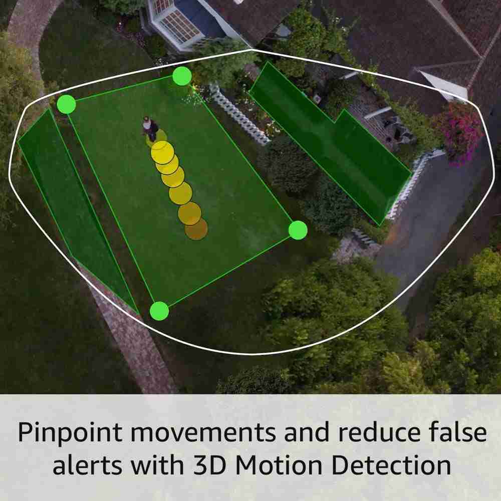 Pinpoint movements and reduce false alerts with 3d motion detection.