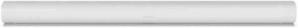 White Sonos soundbar on a white background.