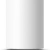 A white, cylindrical electronic device with a minimalist design.