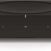 Black Sonos Amp with touch control buttons on the front.